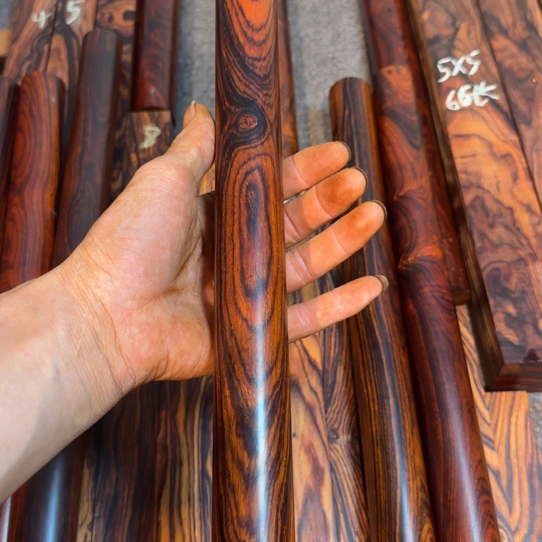 手***洋木微凹黄檀木料一根