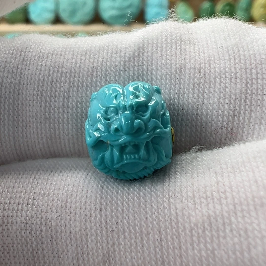 未镶嵌绿松石龙珠 10.4x8.8mm