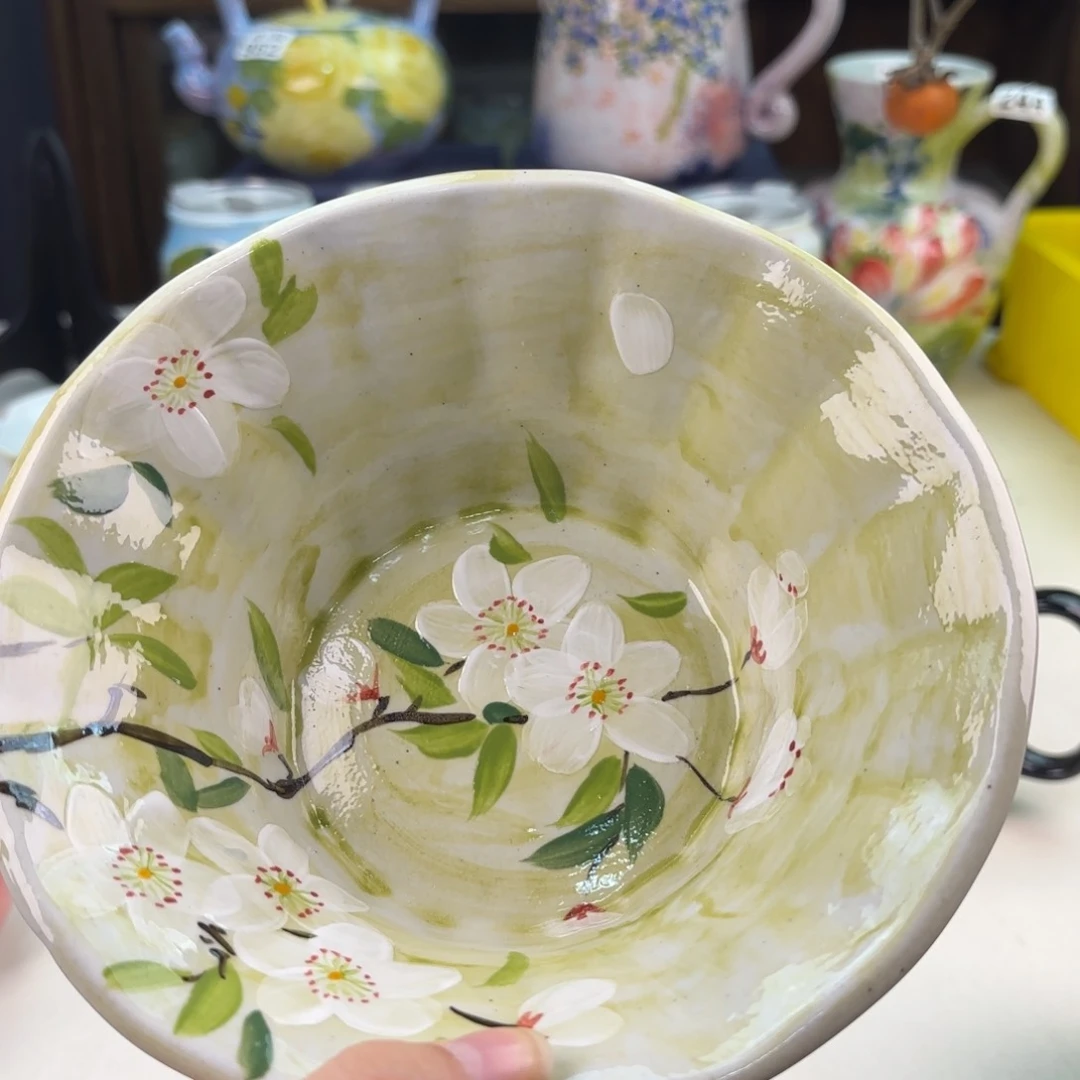 景德镇手绘高温釉下彩陶瓷茶具