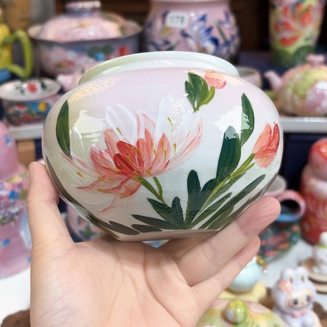 景德镇手绘高温釉下彩陶瓷茶具