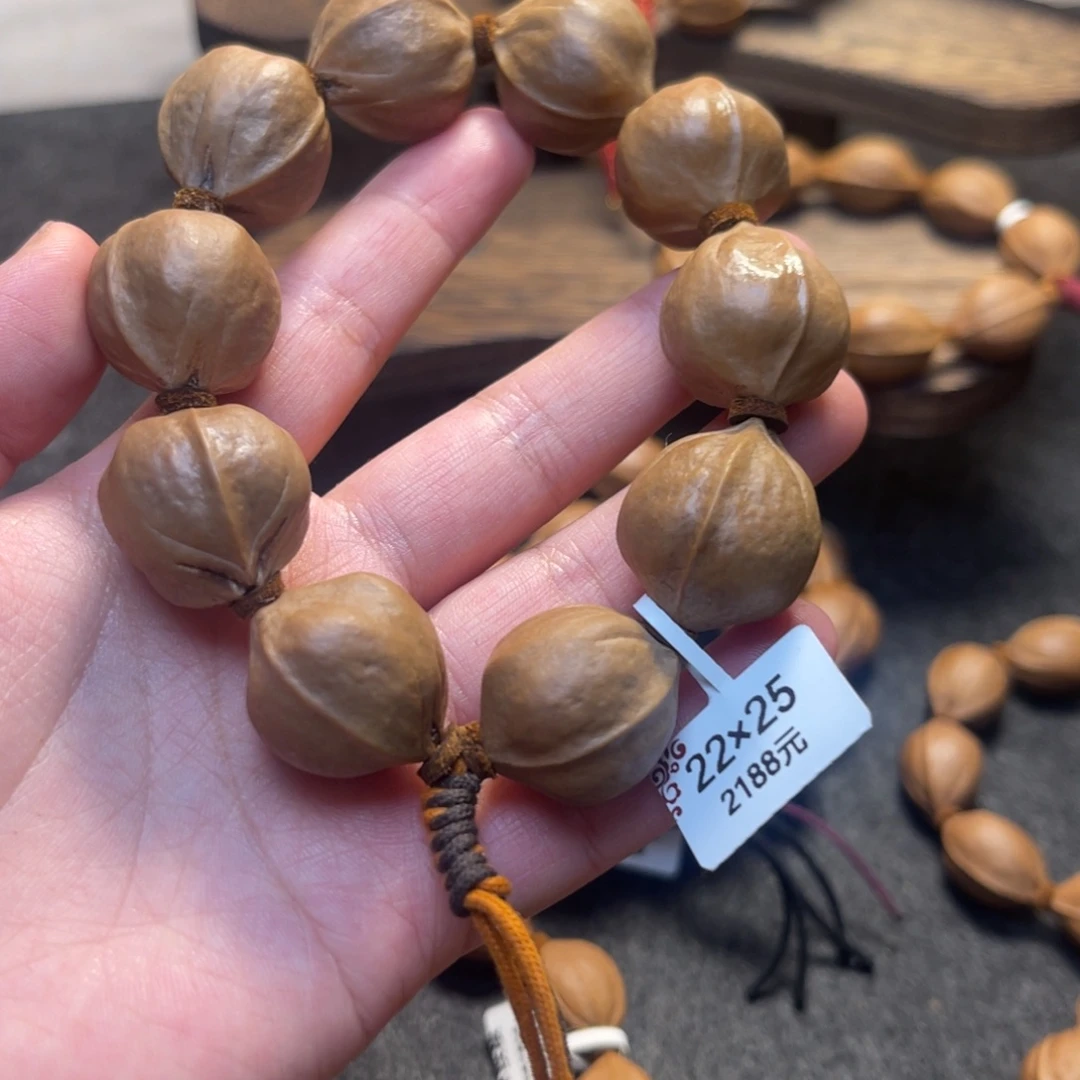 d***g橄榄核手串/手链22.25精品梅林铁核