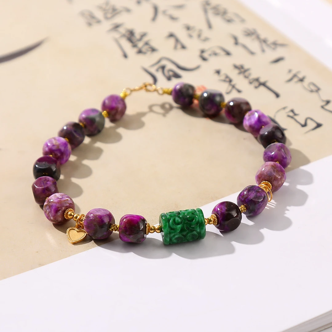 一了个卜【辛德瑞拉】舒俱来缅料翡翠手串