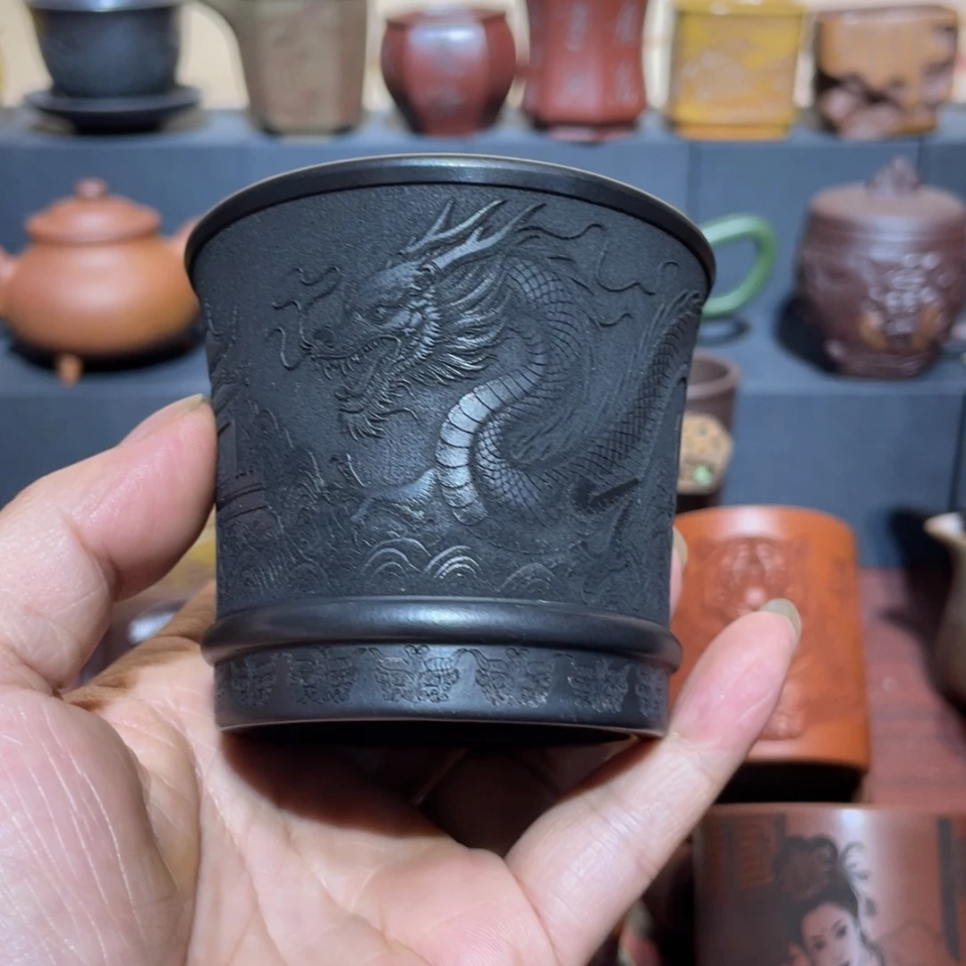 原矿紫砂手工主人杯