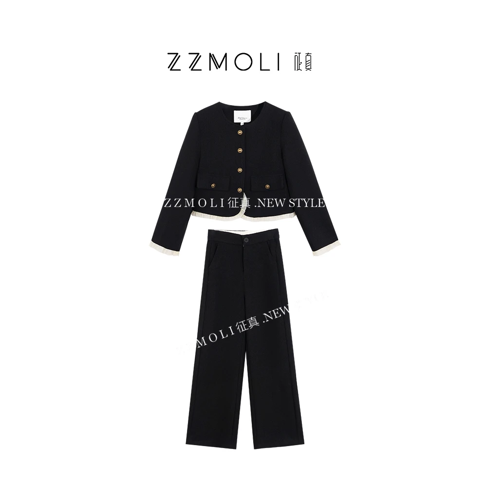 ZZMOLI气质小香风套装洋气衣服女款时尚两件套ZBT82041