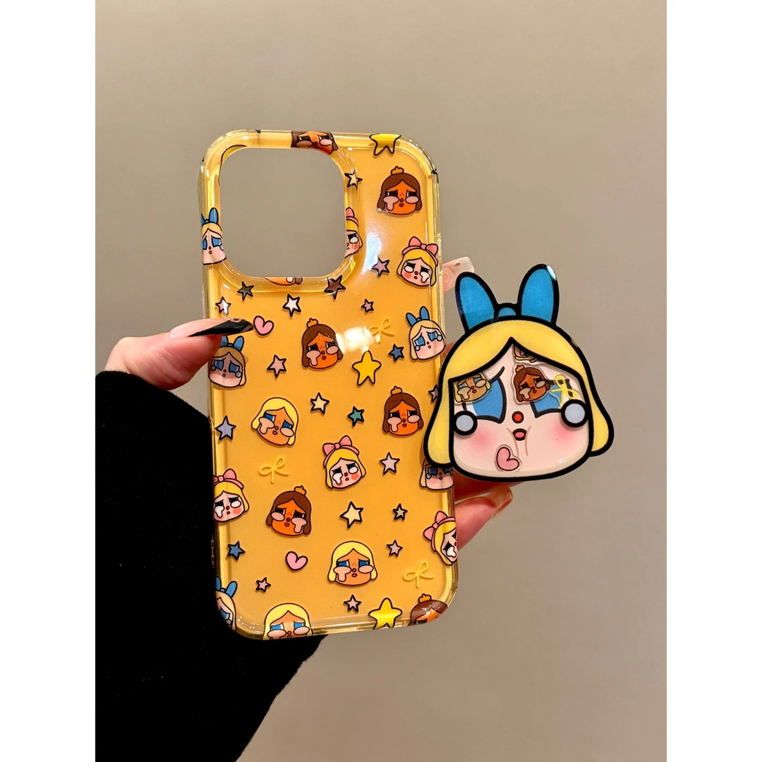 适用苹果iphone16promax摇摇哭包15pro早秋14ins支架13创意手机壳