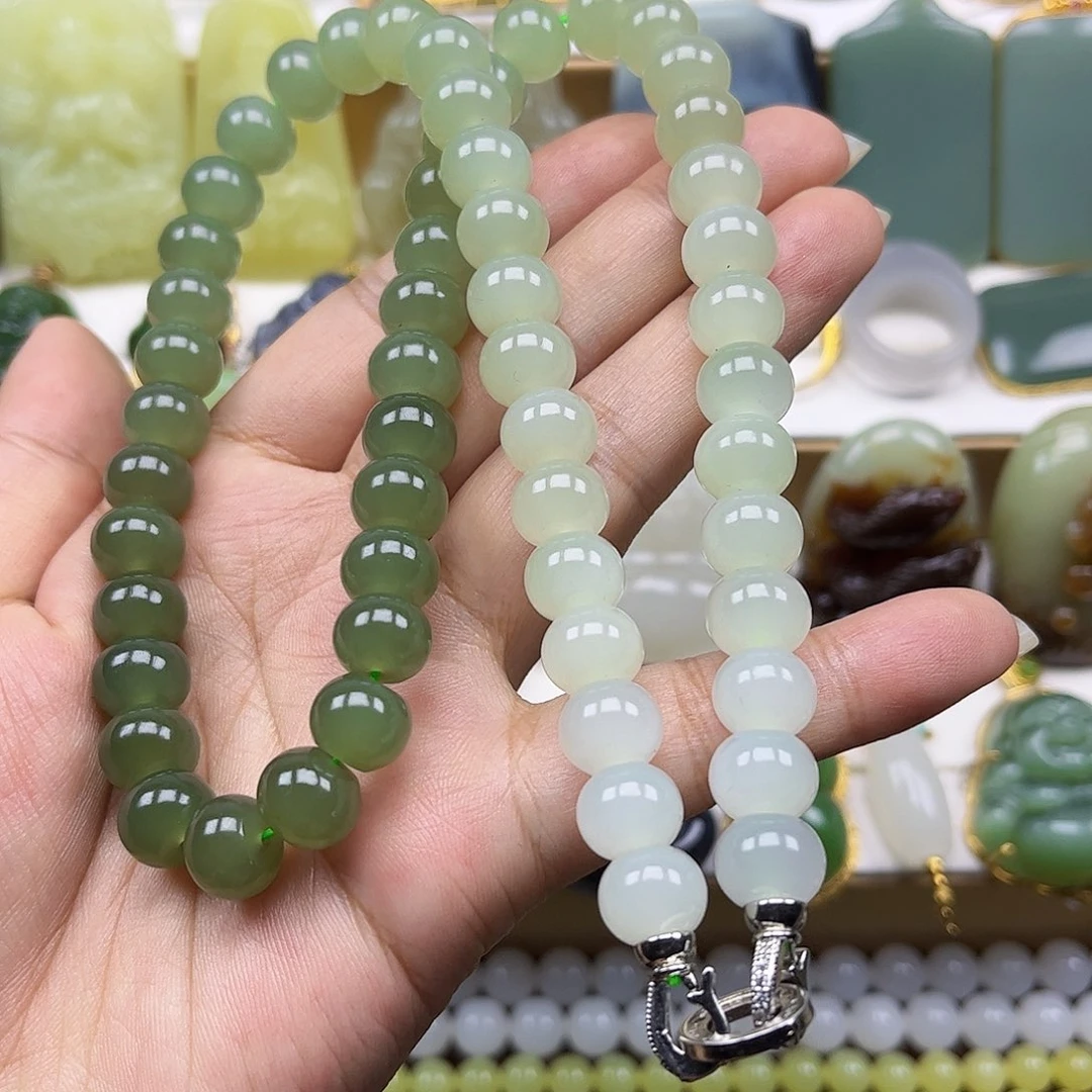 和田玉未镶嵌项链卡10