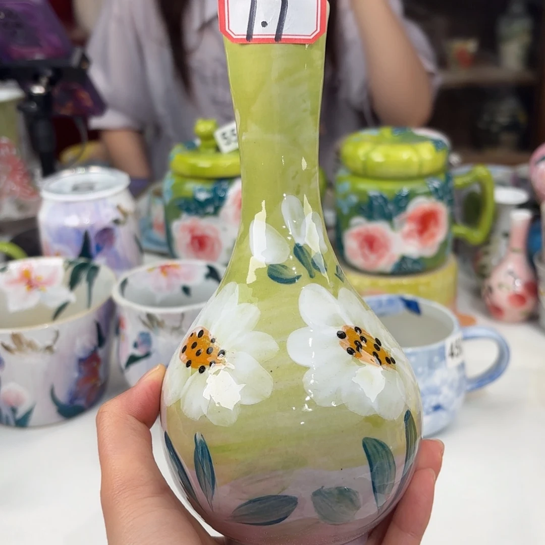 景德镇手绘高温釉下彩陶瓷茶具