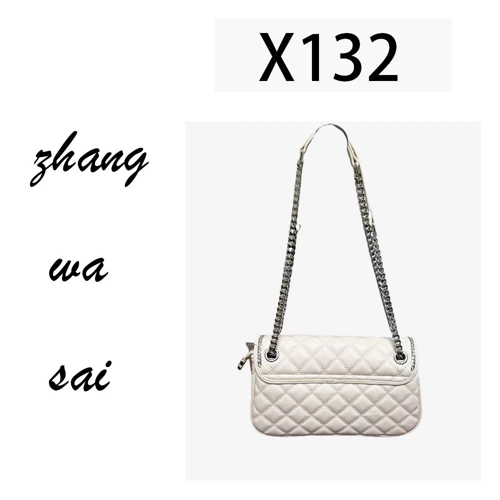 【  X132  】轻奢时尚单肩斜跨简单百搭女包-8029-白