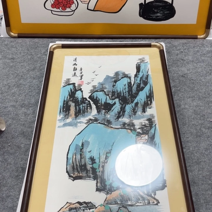 国画手绘禅意画一物一拍