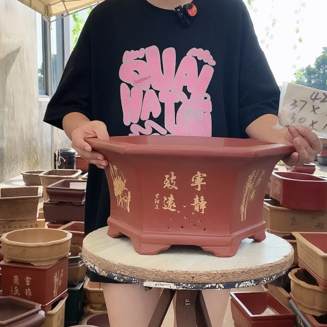 紫砂花盆紫砂花盆