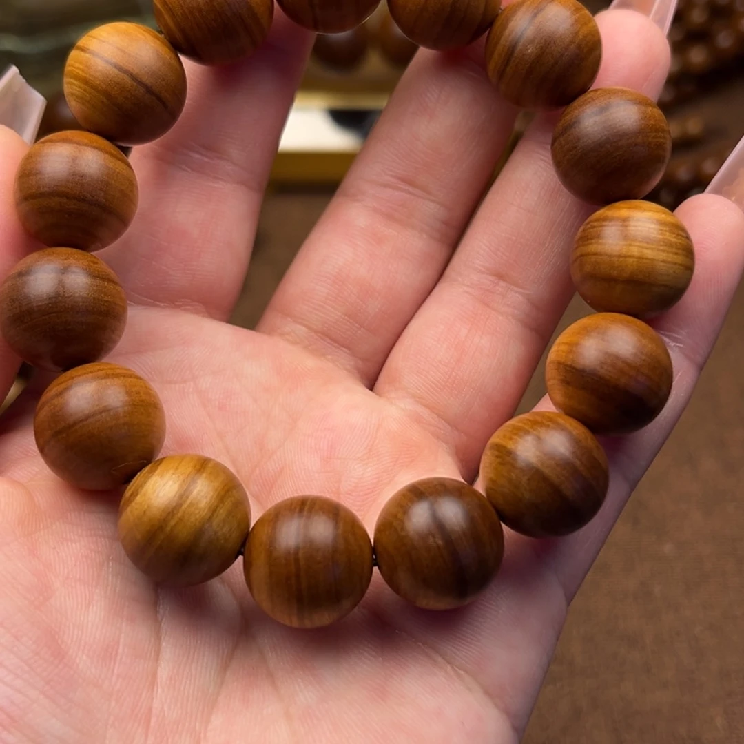 檀香木生****良老山檀15圆珠单圈