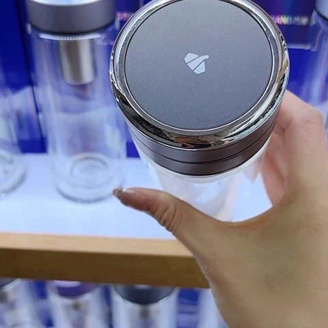 万象玻璃双层V156RL，水泥灰370毫升➕杯套