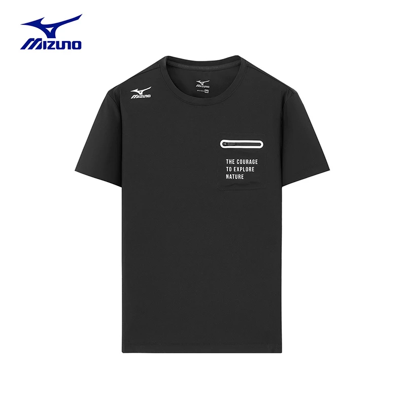 Mizuno/美津浓户外圆领透气短袖T恤男女休闲运动款A2CA3102