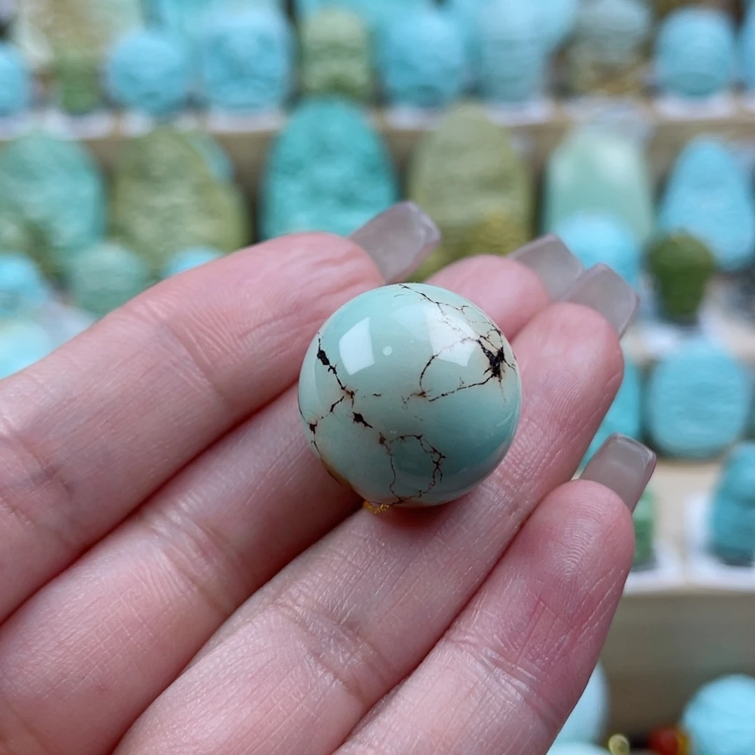 绿松石未镶嵌珠宝奇石19.1mm