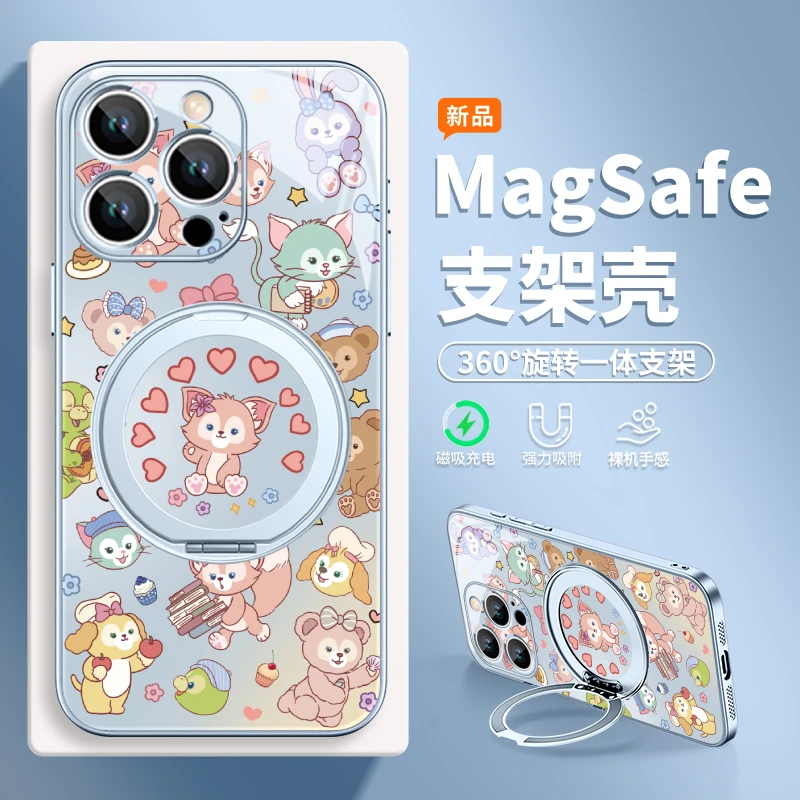 玲娜贝尔适用华为pura80手机壳苹果16/mate70磁吸支架小米15全包