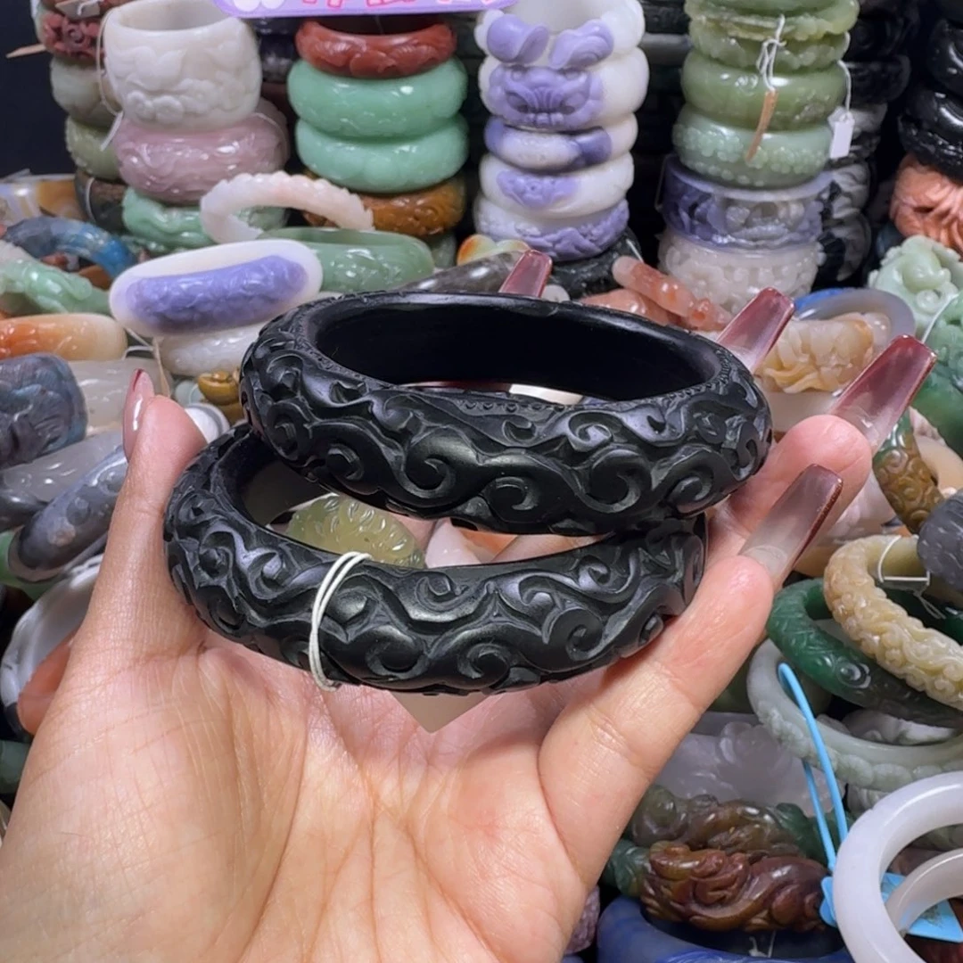 石英质玉（佘太翠）未镶嵌手镯22。6062，不退换一个价