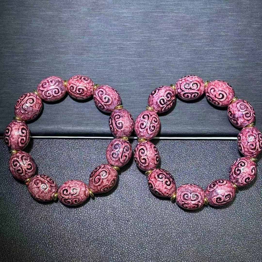 面面来财珠宝q-S6956--如意老型珠玛瑙手串-多样性发其一