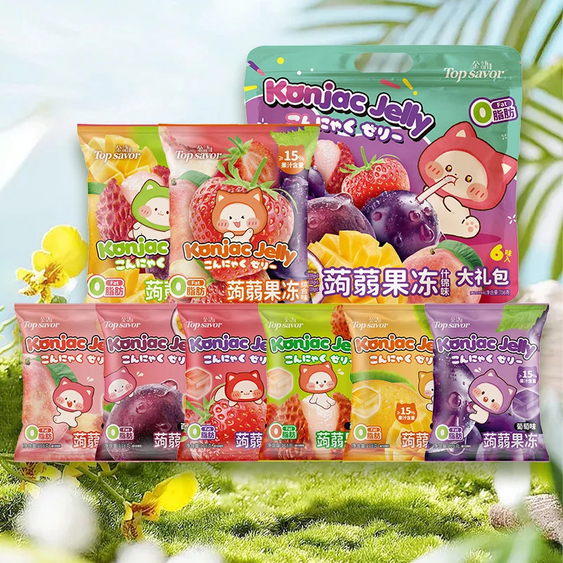 金语蒟蒻果冻708g什锦味夏季儿童独立包装休闲解馋小零食