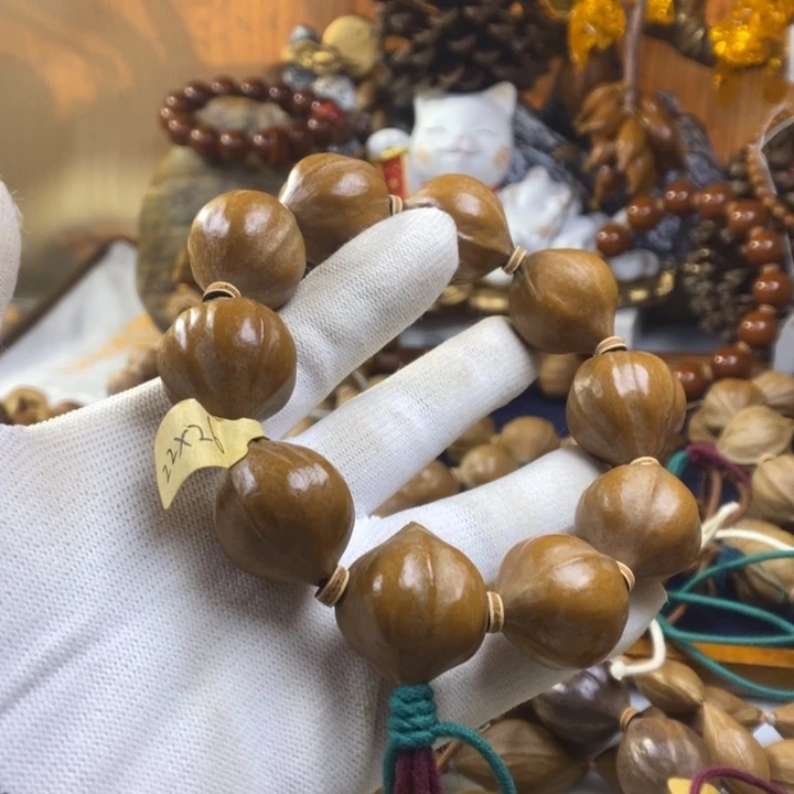 福***5橄榄核手串/手链22-26三花饱满