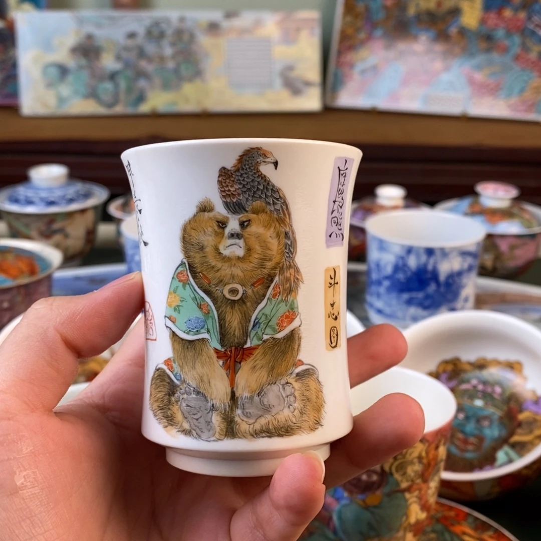 纯手工手绘陶瓷杯