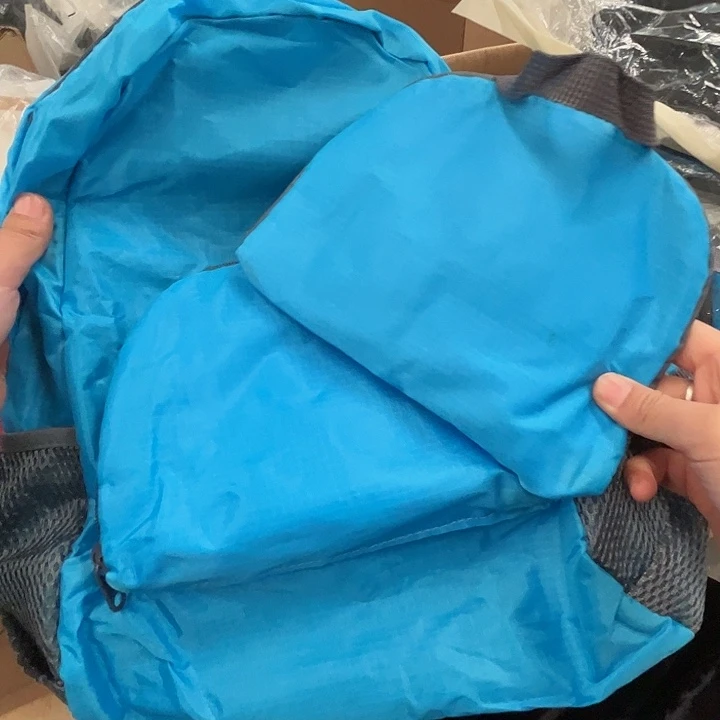 折叠收纳包蓝色拍一发二。