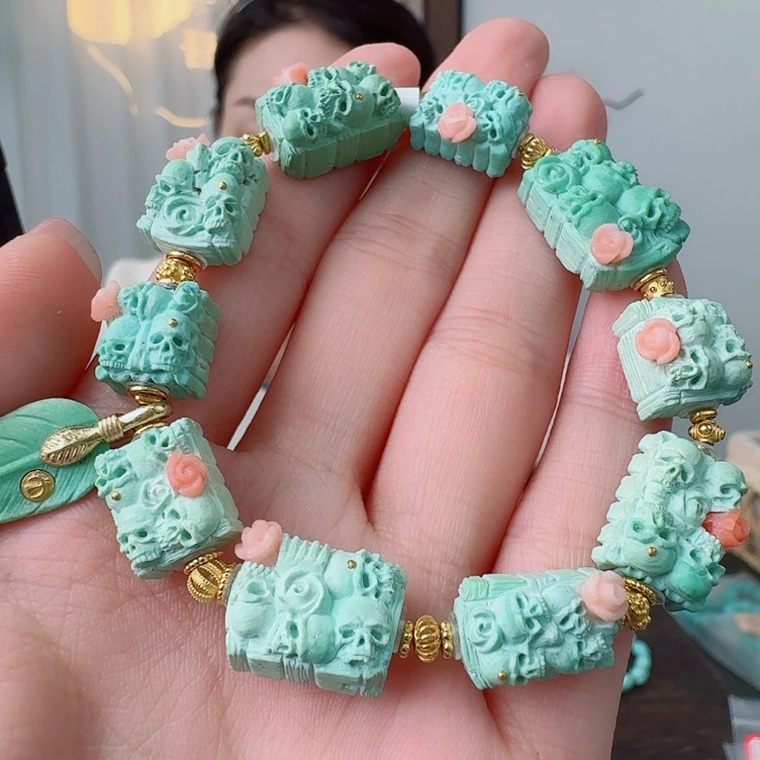 未镶嵌绿松石珠宝奇石