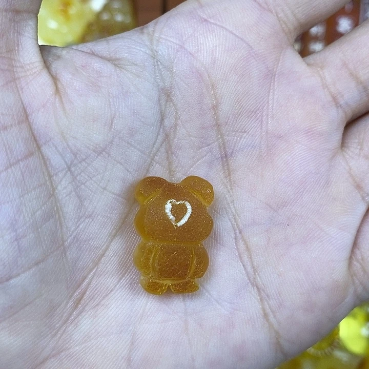 吊坠橄榄核原皮小熊58