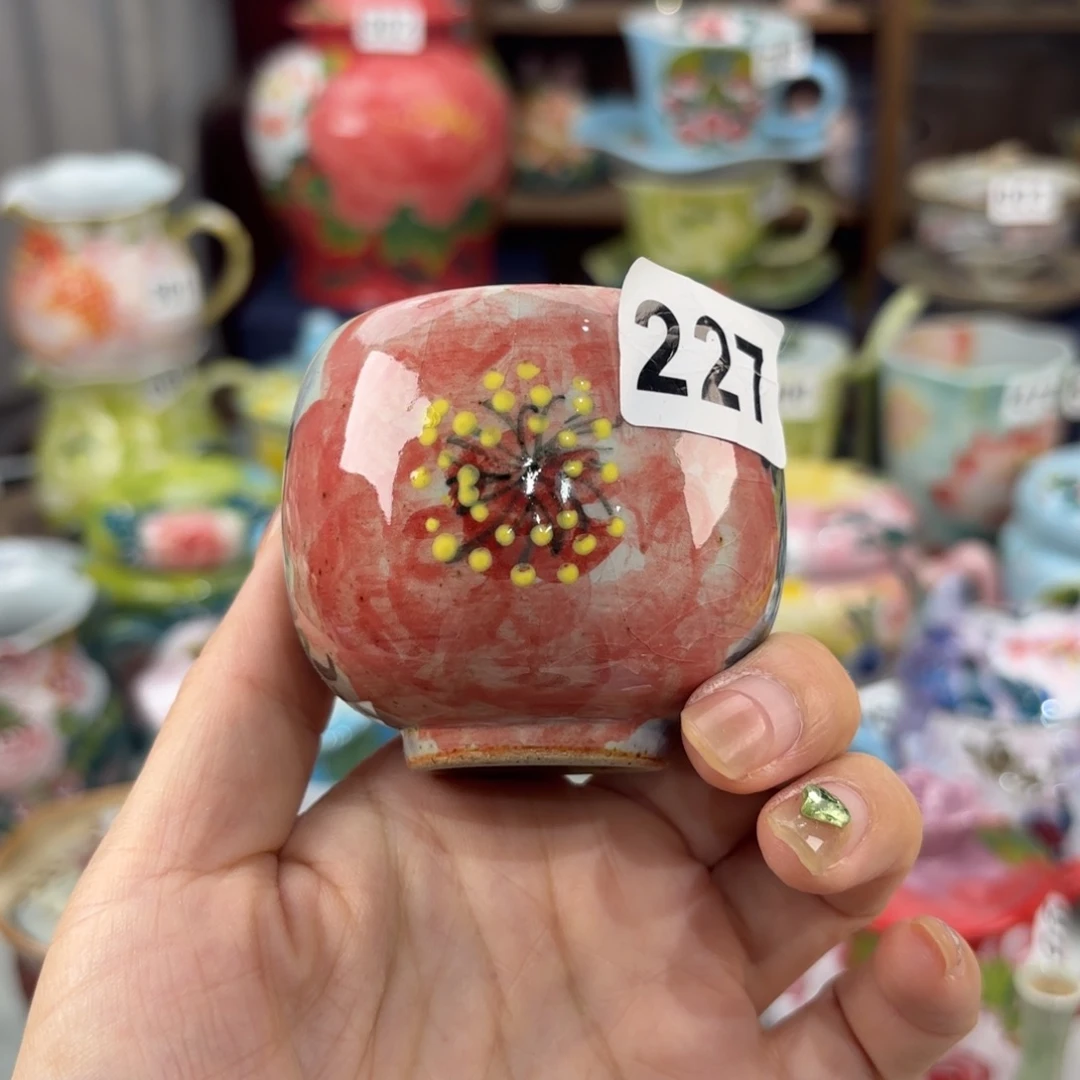 瓷片景德镇手绘高温釉下彩陶瓷茶具