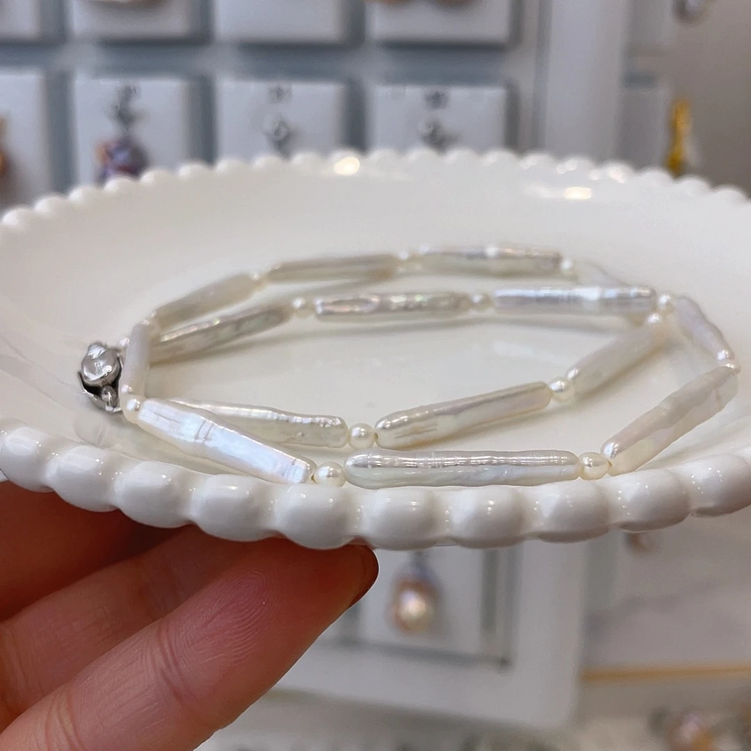 淡水珍珠天然珍珠巴洛克银S925镶嵌八****猫