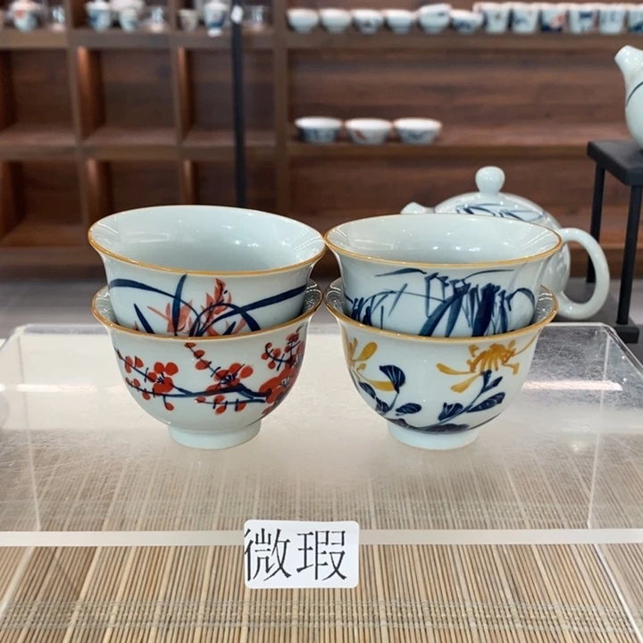 釉下老陶泥手工绘制