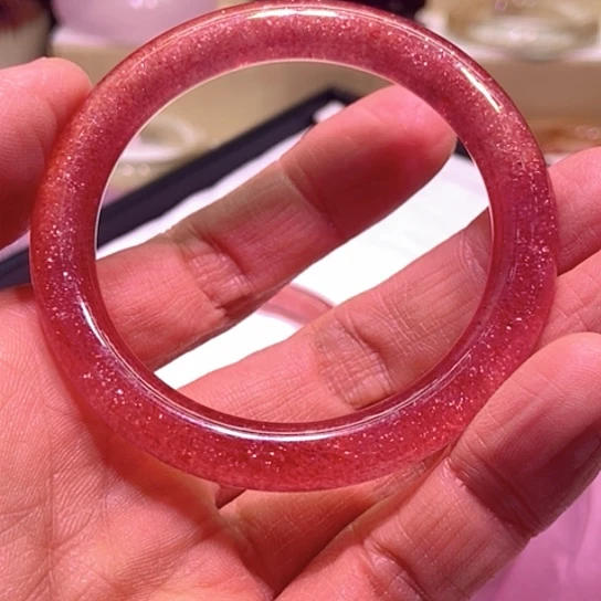 石英质玉手镯合金悦*55圈口