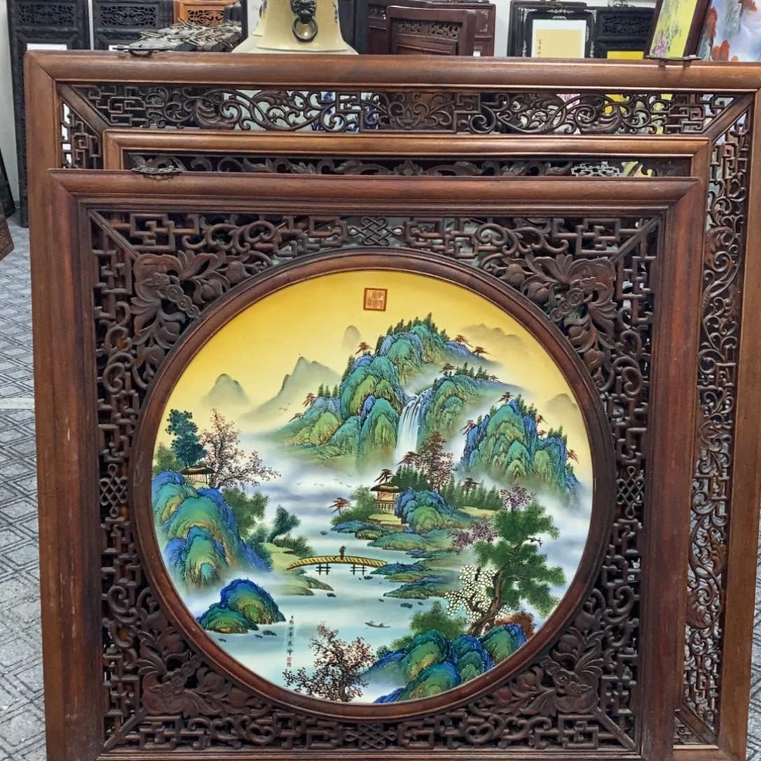 瓷片1.1-1.1*1景德镇瓷板画柴窑烧制