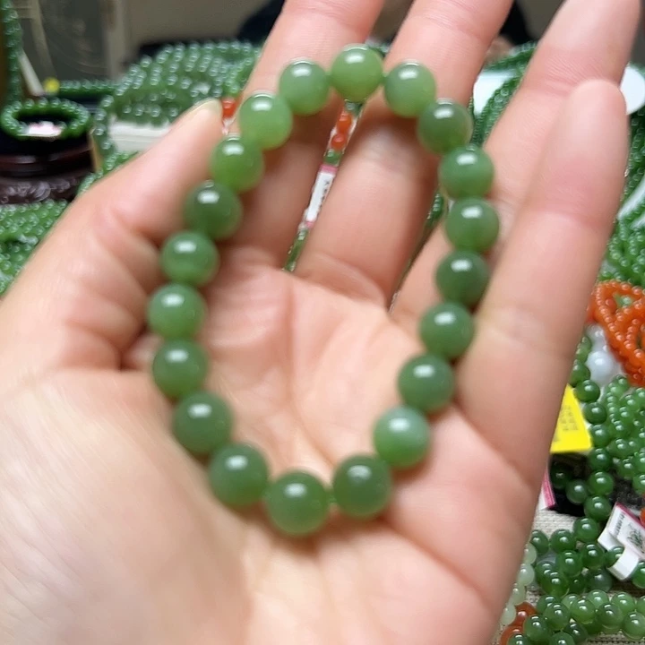 和田玉（碧玉）手链未镶嵌