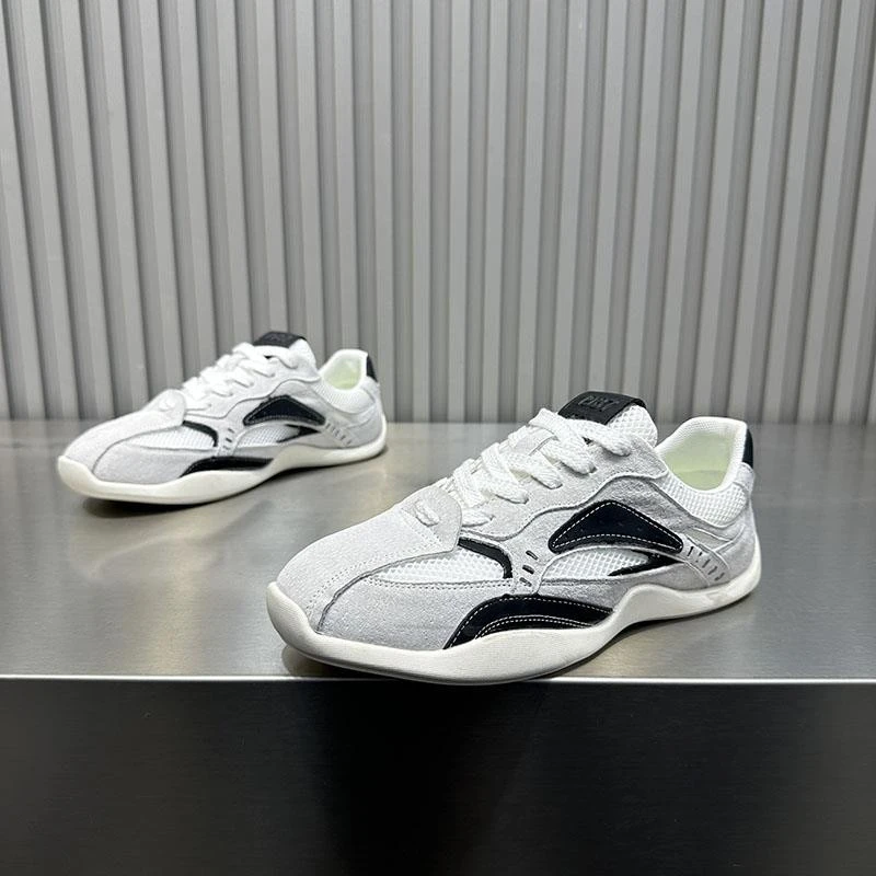 德训鞋男款2025新款透气软底阿甘鞋潮百搭系带板鞋低帮运动休闲鞋