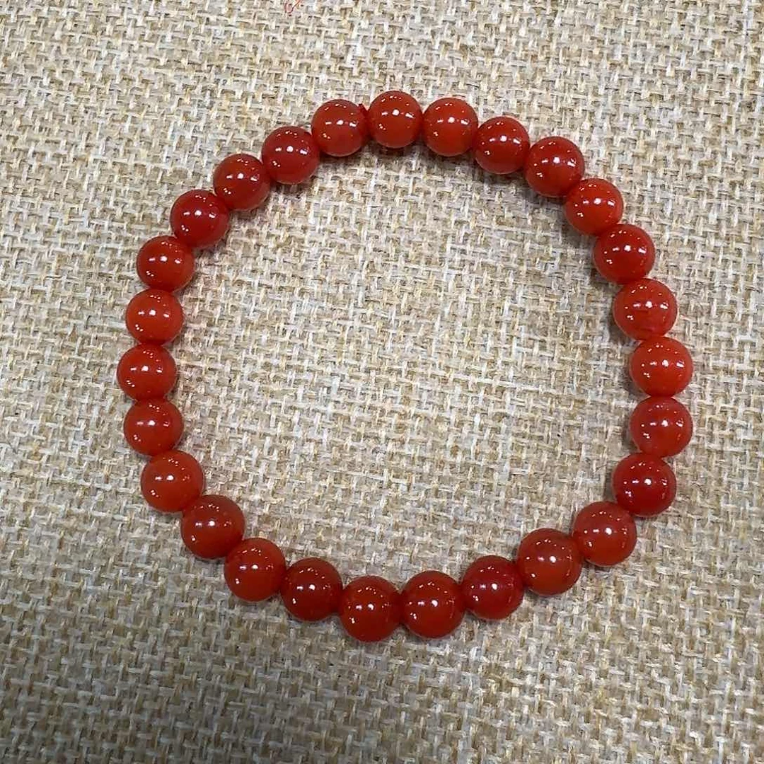 南红玛瑙未镶嵌手链手串原矿南红瓦西玉化料柿子锦7