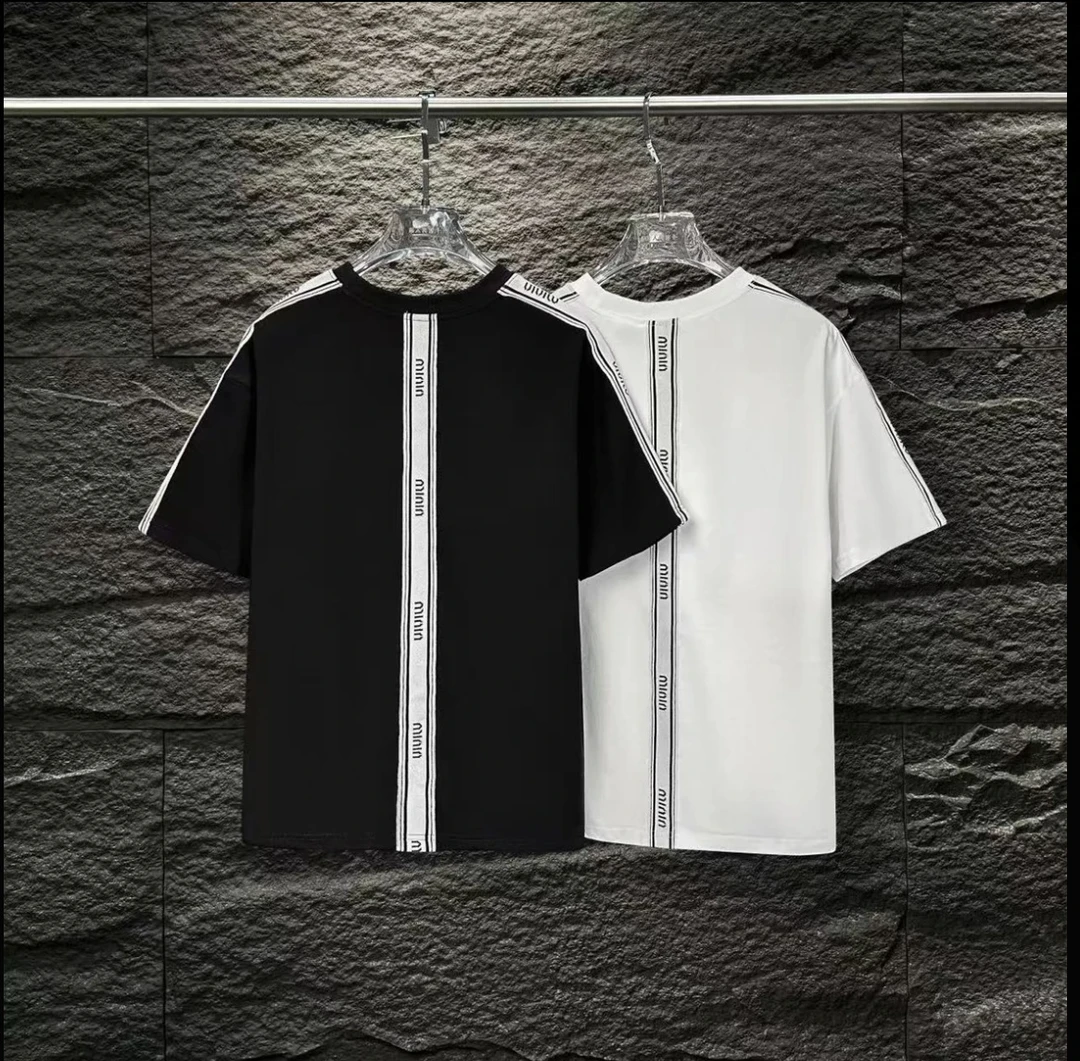 九九-A18247-春夏季新款男女同款时尚短袖