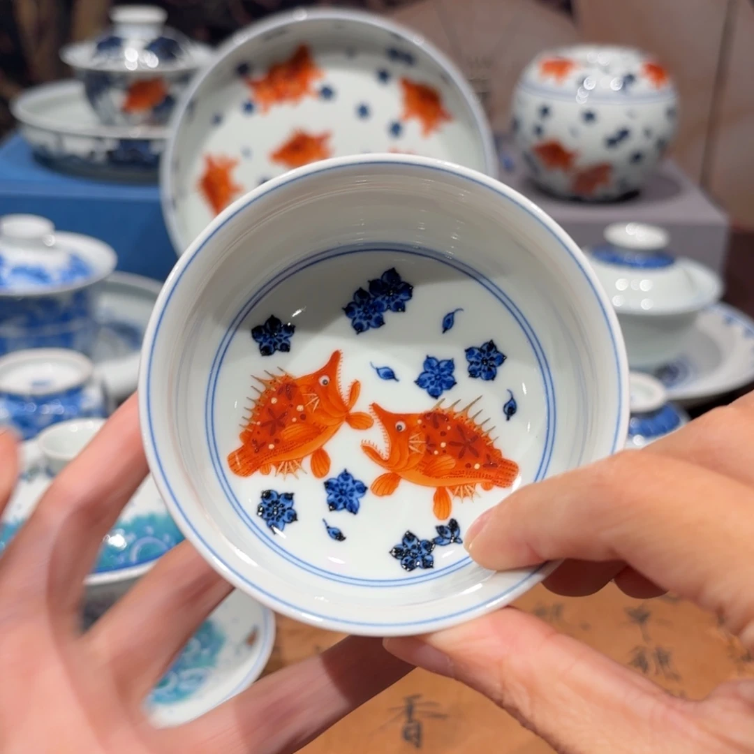 生***长景德镇纯手工手绘