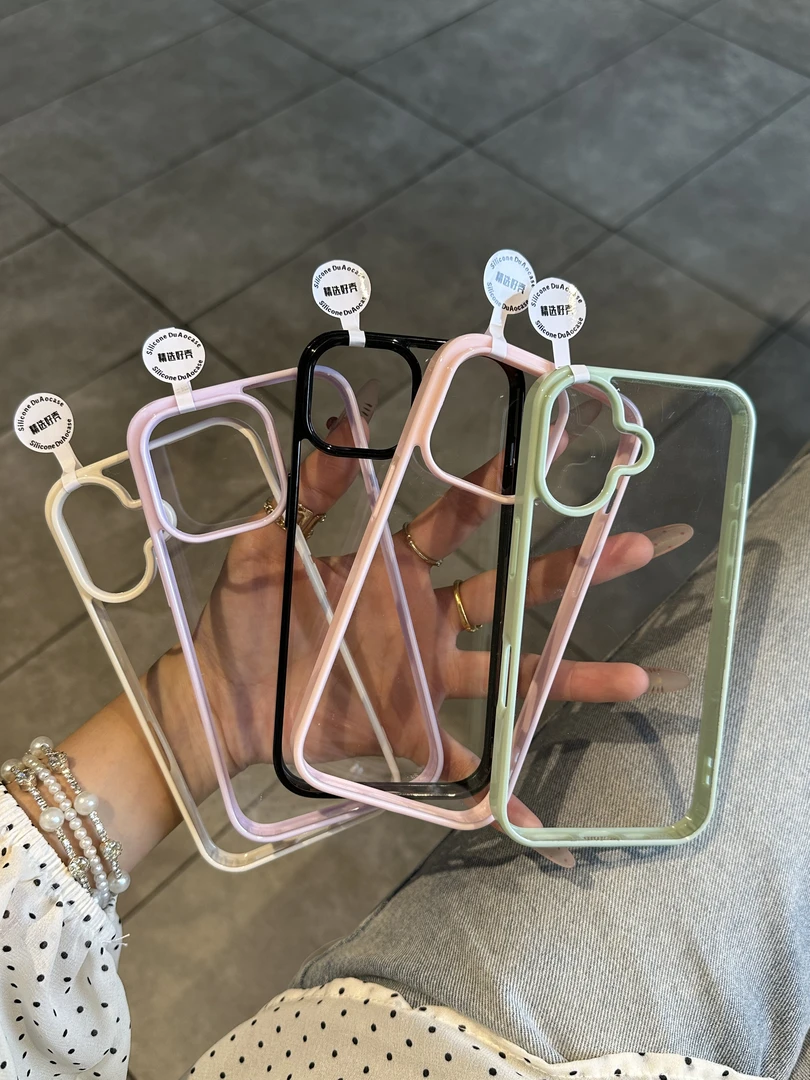 夏日糖果亚克力适用苹果16Pro高透15/14防摔手机壳12数码11小众