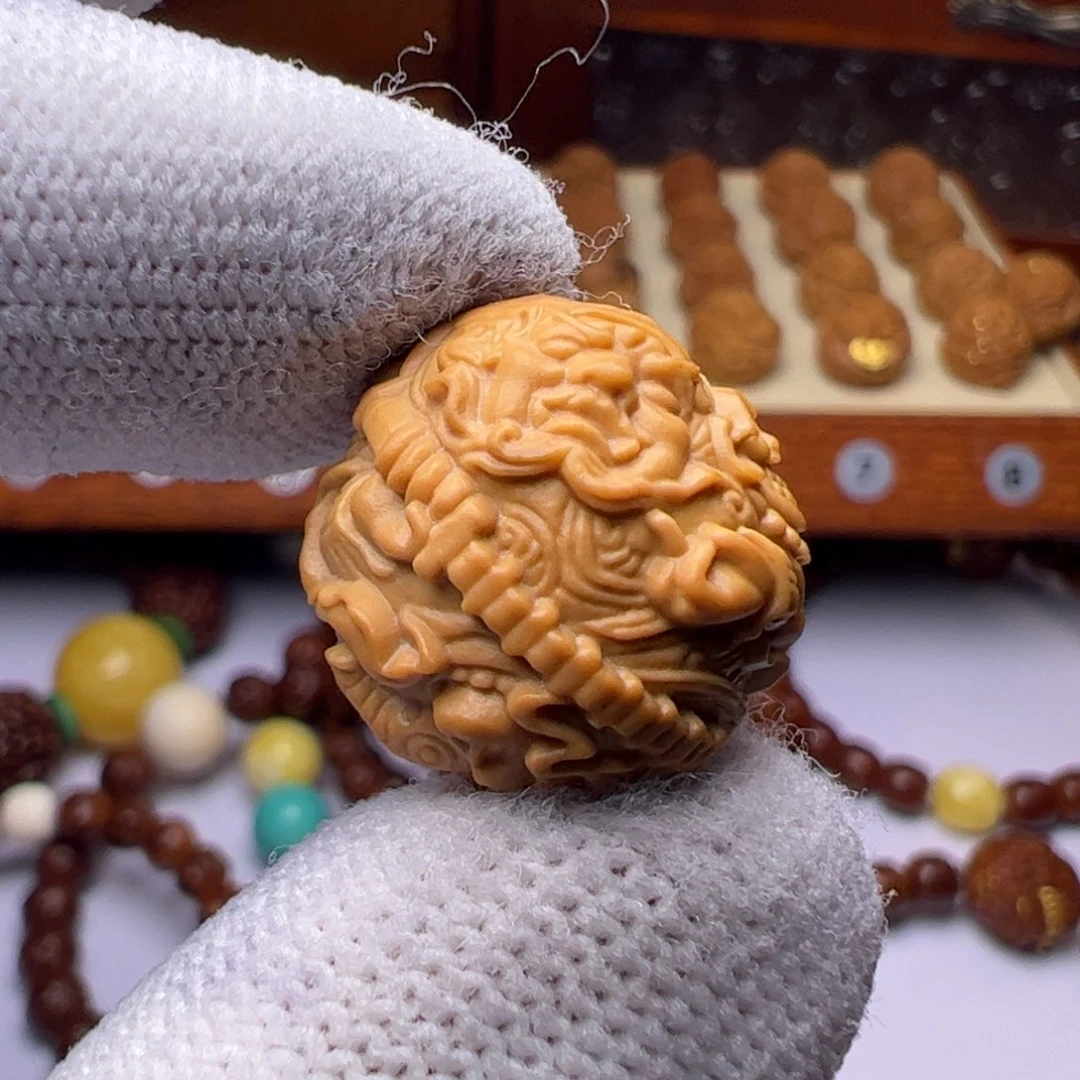 猴头核桃把件精工王灵官18