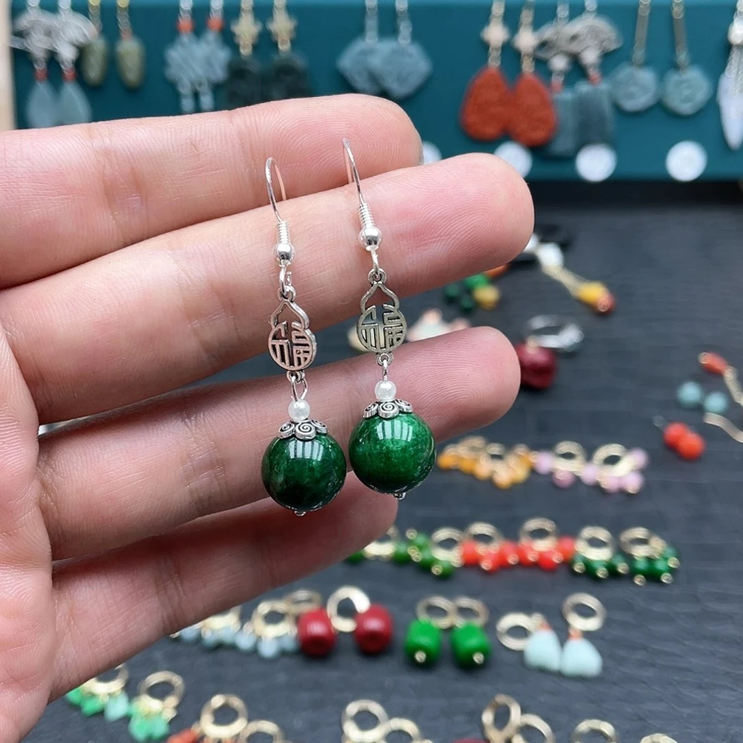 未镶嵌翡翠耳饰002