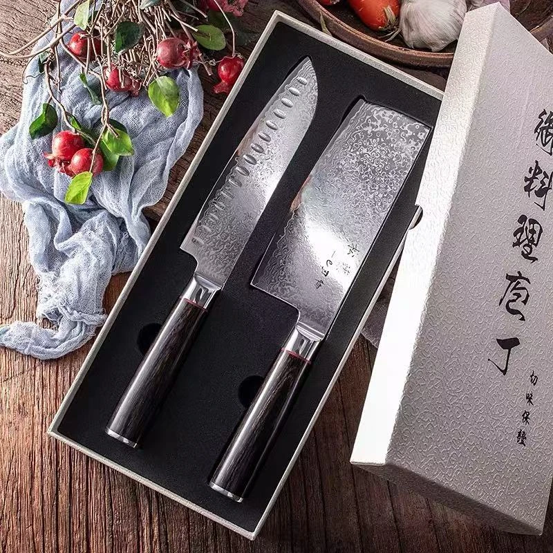 67层大马士革钢面包刀具出口VG10厨师菜刀日式料理