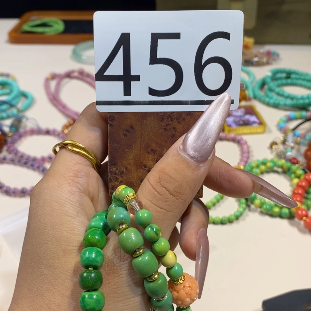 木圆珠圆雕手工串456