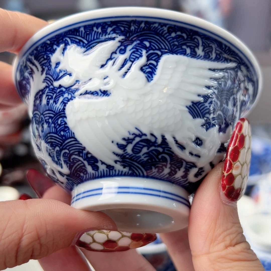 摆件景德镇毛仔柴窑主人杯