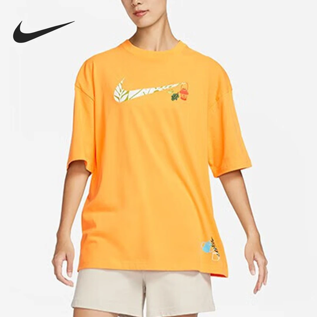 Nike/耐克正品2024新款女士卡通印花宽松休闲短袖FN3711-717