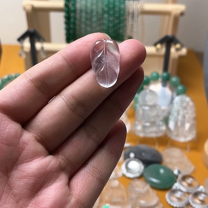 石英质玉叶子未镶嵌