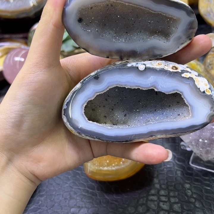 水晶未镶嵌发饰彩晶盆