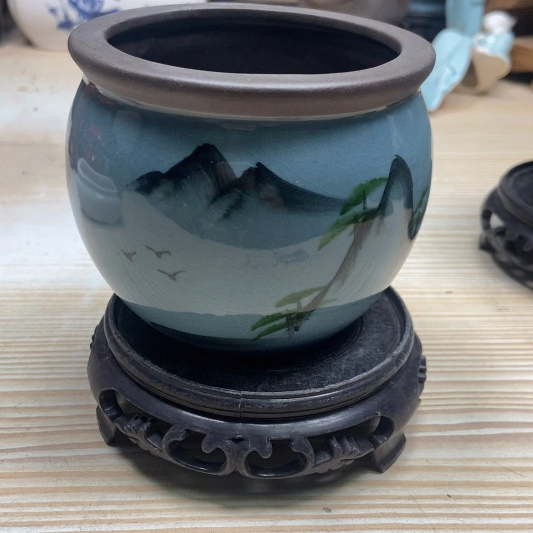 瓷片陶瓷花盆陶瓷艺术