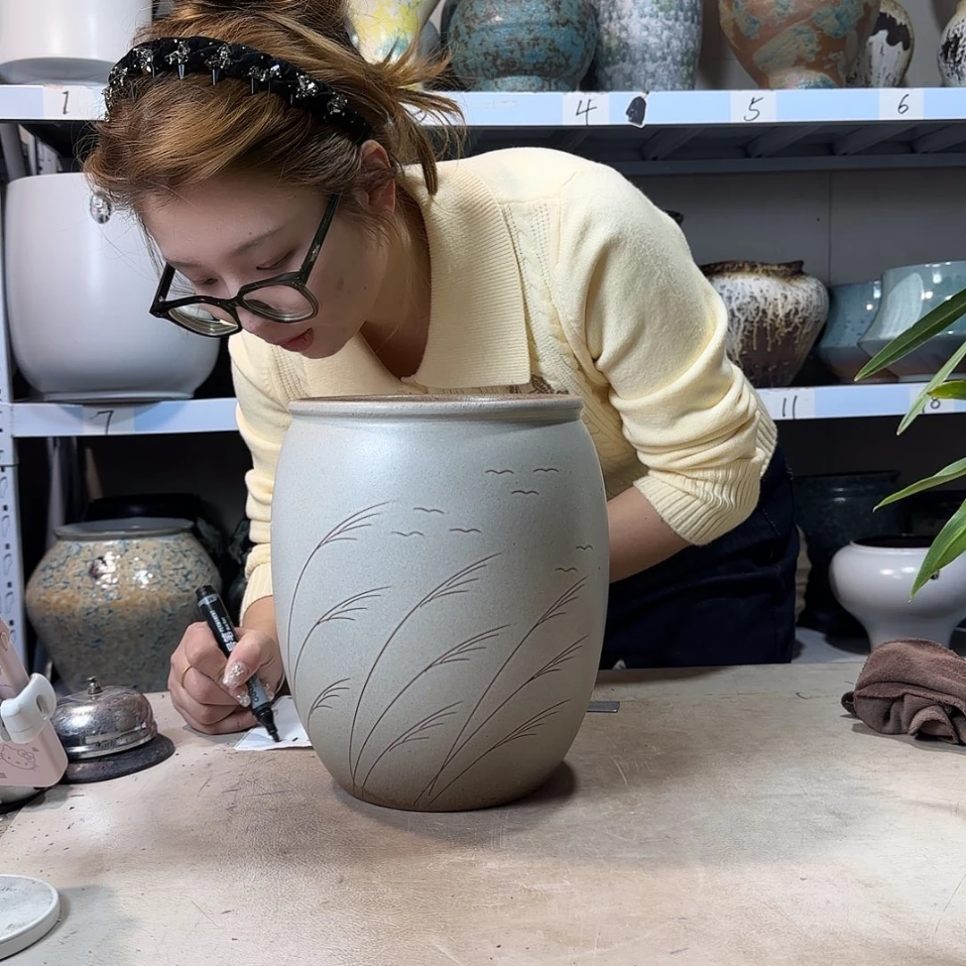 19@26 紫砂花盆尺寸