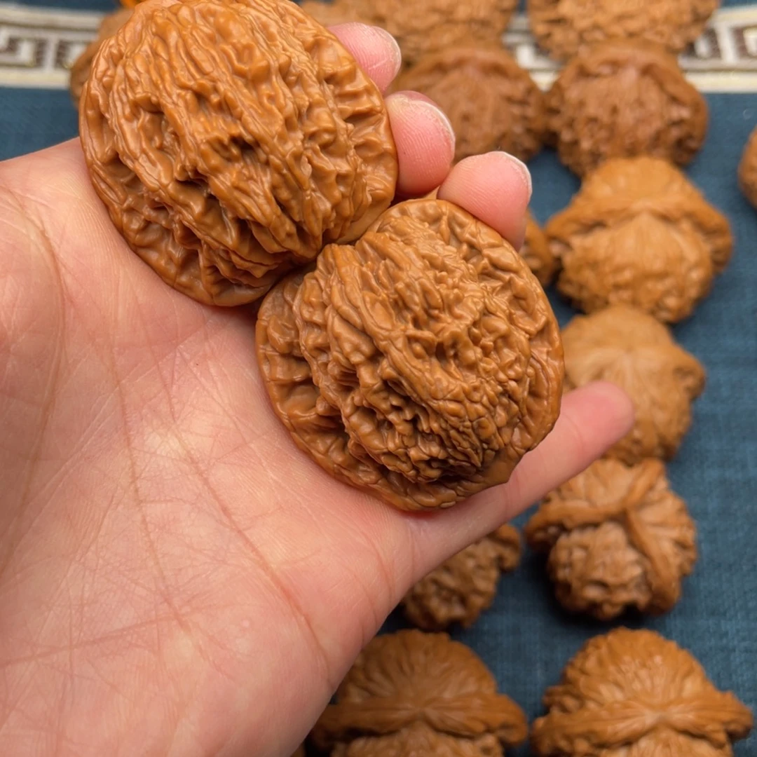 把件文玩核桃39全品精品高桩虎头