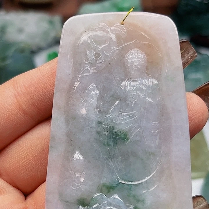 翡翠未镶嵌颈饰挂件